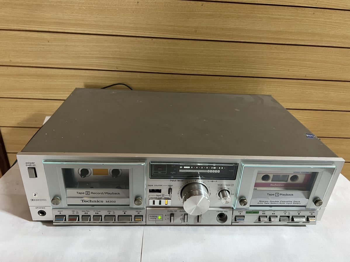 Technics テクニクス RS-M202 カセットデッキ 通電ジャンク