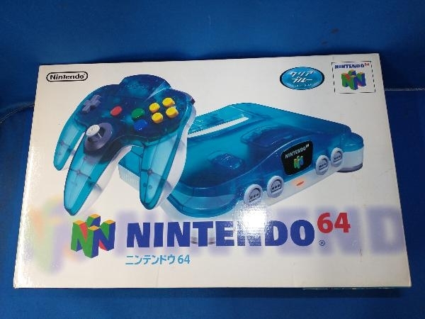 お得，大人気 NINTENDO64本体 クリアブルー(本体、アクセサリー)｜売買されたオークション情報、yahooの商品情報をアーカイブ公開 - オークファン 本体、アクセサリー