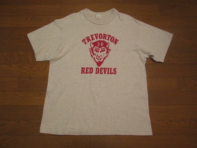 美品良好 WAREHOUSE ウエアハウス WARE HOUSE 4601 Tシャツ RED DEVILS TREVORTON オートミール XL
