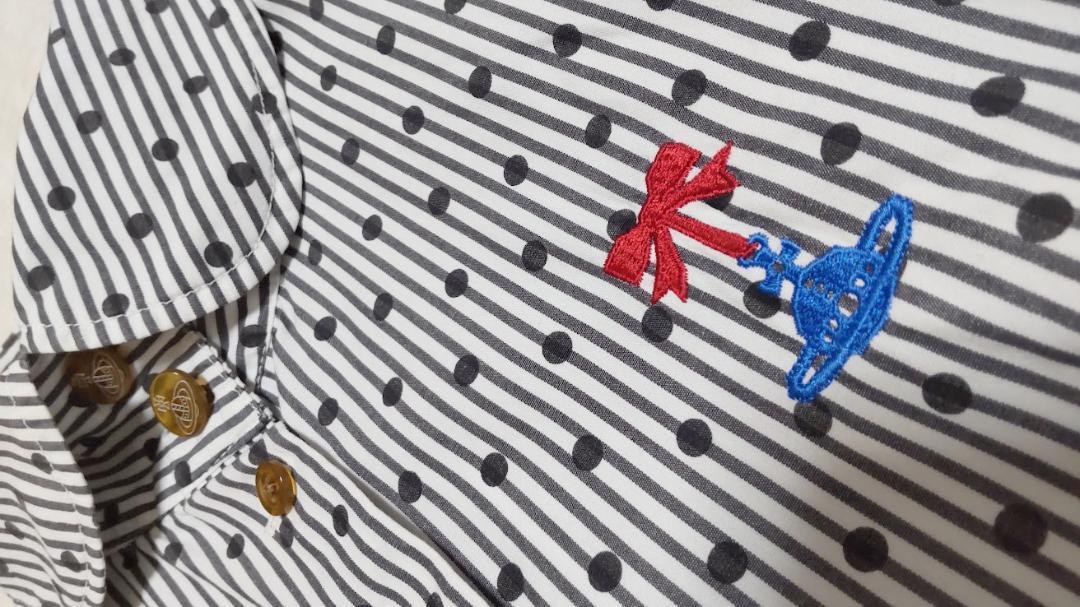 オーブ刺繍半袖シャツ Vivienne Westwood RED LABEL ヴィヴィアン