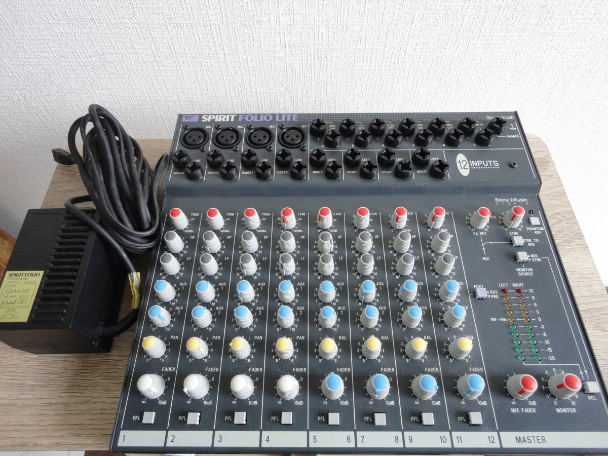 【電源付】 Soundcraft Spirit Folio Lite ミキサー 電源付 Soundcraft Spirit Folio Lite ミキサー 電源付
