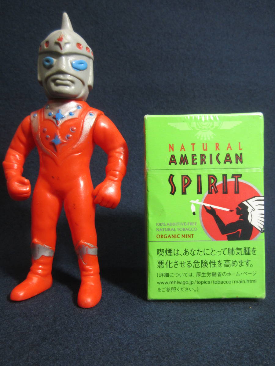 34) 当時物　ソフビ　　『アイアンキング』　円谷プロ　約14cm　ウルトラマン怪獣レア物昭和レトロ玩具ヴィンテージ　検マルサン商店