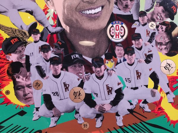 横尾忠則 【FUKUOKA DAIEI HAWKS】 シルクポスター