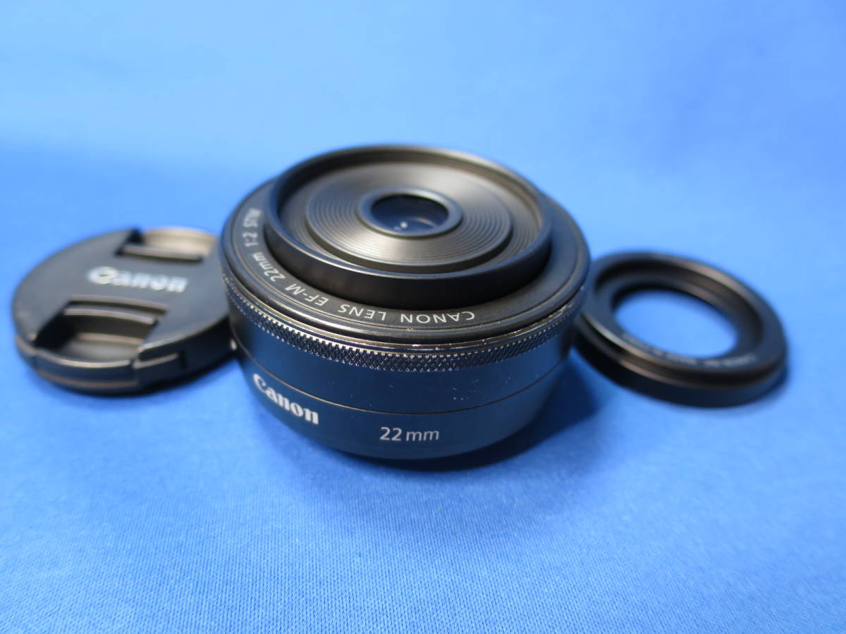 100%新品，限定SALE キャノン EF-M 22mm F2 STM ブラック 送料無料 
