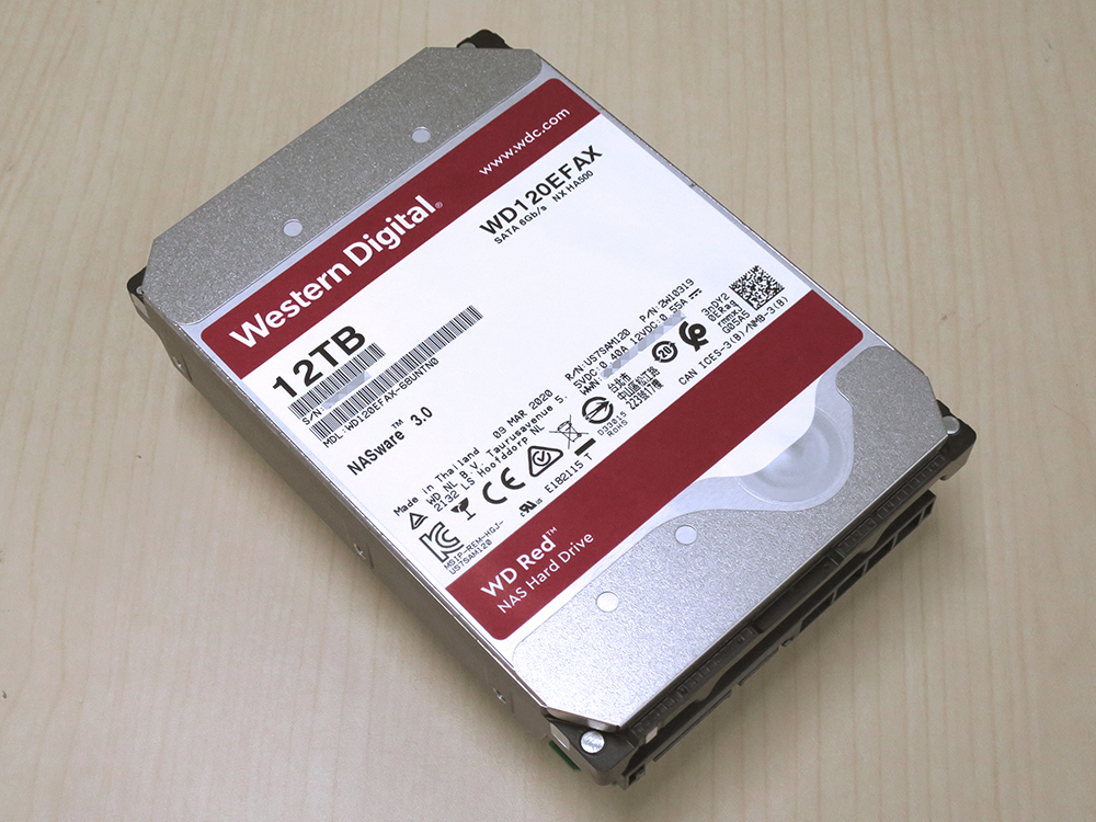 Western Digital 3.5inch ハードディスク HDD　12TB WD120EFAX 中古品