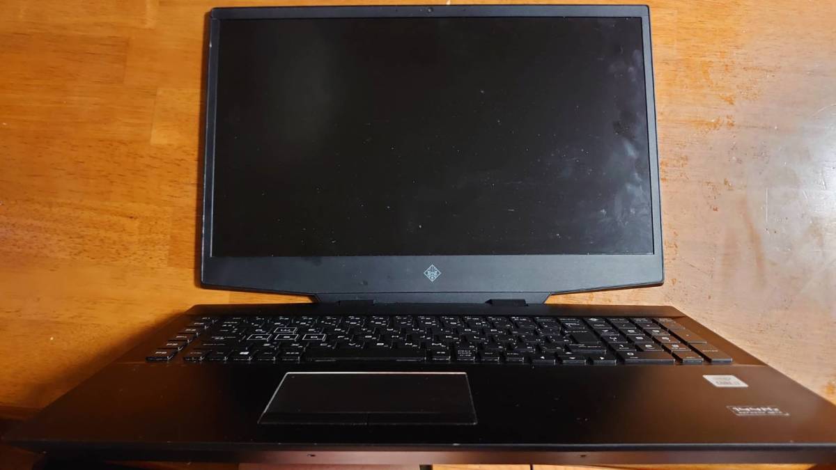 壊れたノートパソコン OMEN by HP 17-cb1001TX 152D4PA#ABJ 部品取り