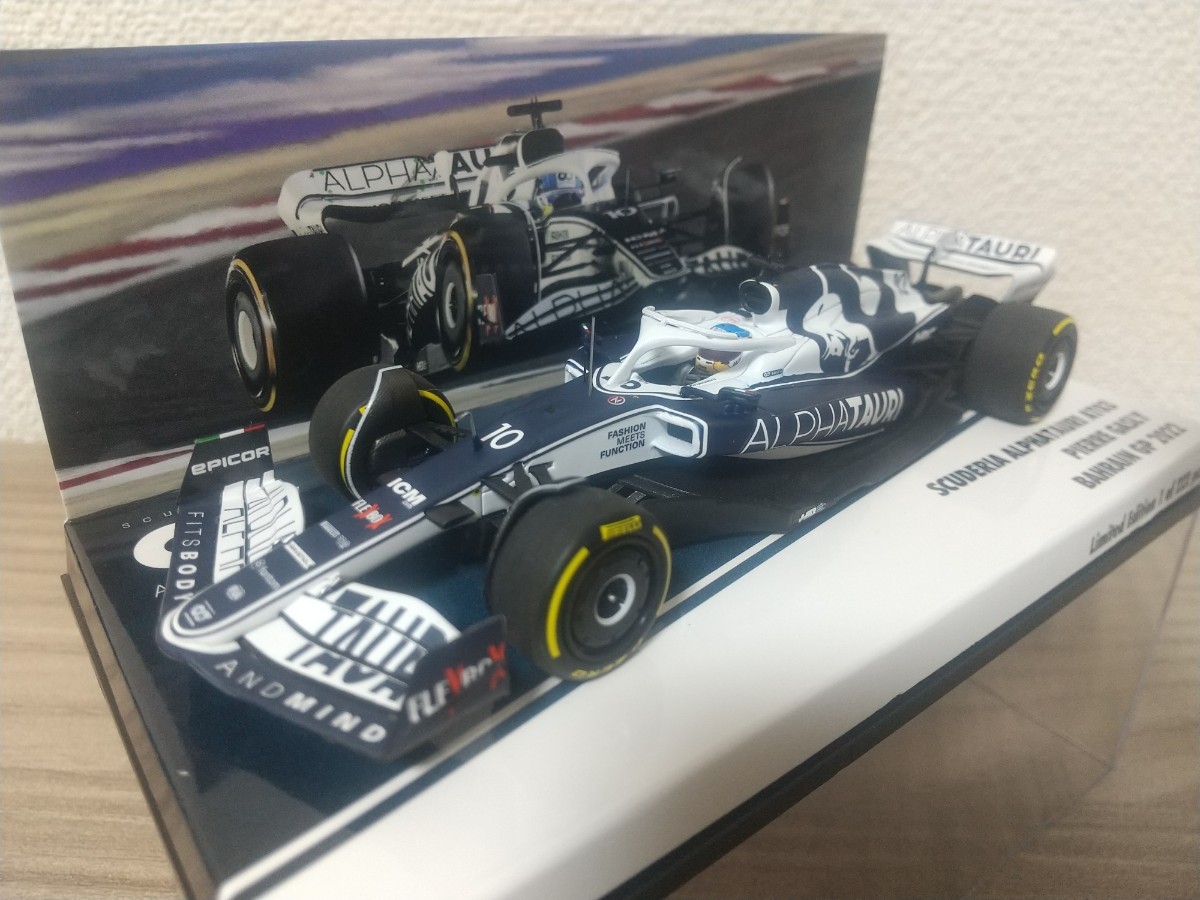 ミニチャンプス 1/43 CK別注 アルファタウリ AT03 P・ガスリー 2022 バーレーンGP