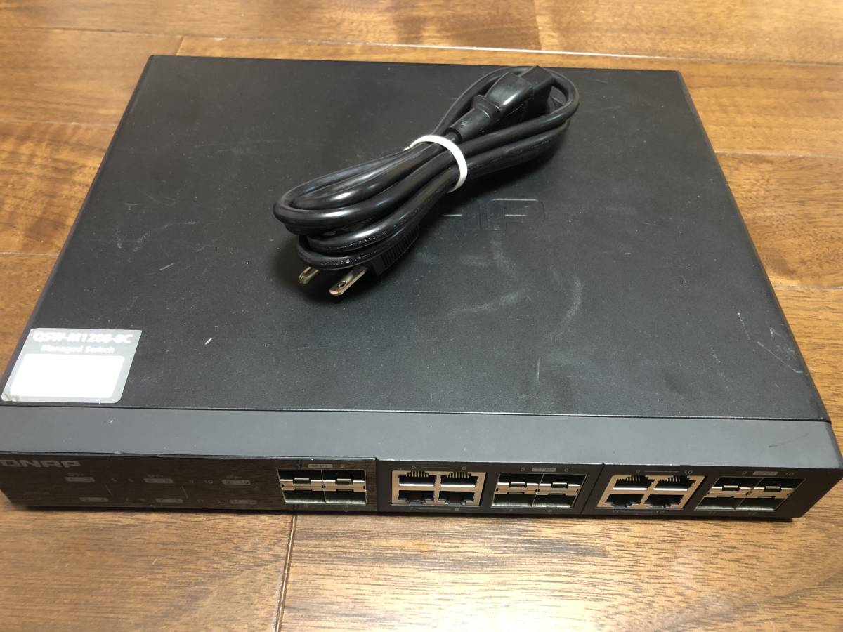 中古■10GbEマネージドスイッチ■QNAP QSW-M1208-8C