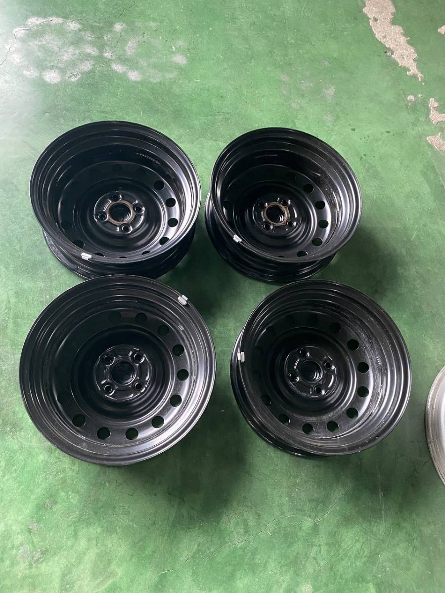 ☆ ダイハツ タフト 純正ホイール4本 スチール15×4.5J 4穴 PCD100 +45