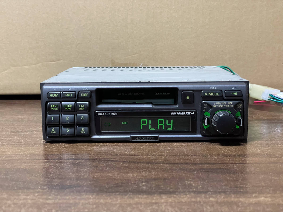 希少動作品□アゼスト製1DINカセットデッキ ARX5250GV 動作確認済み 旧スズキコネクタ