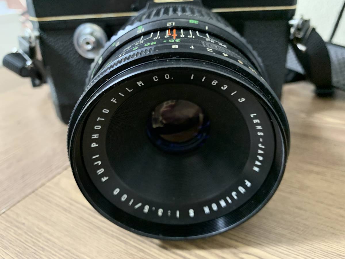 FUJICA　GL690　Pro　FUJINON　S　100mm　1:3.5　　ストラップ キャップ 付　フジカ　G690 GM670 対応レンズ Fujica GL690 Professional 1円スタート フジフィルム Kit