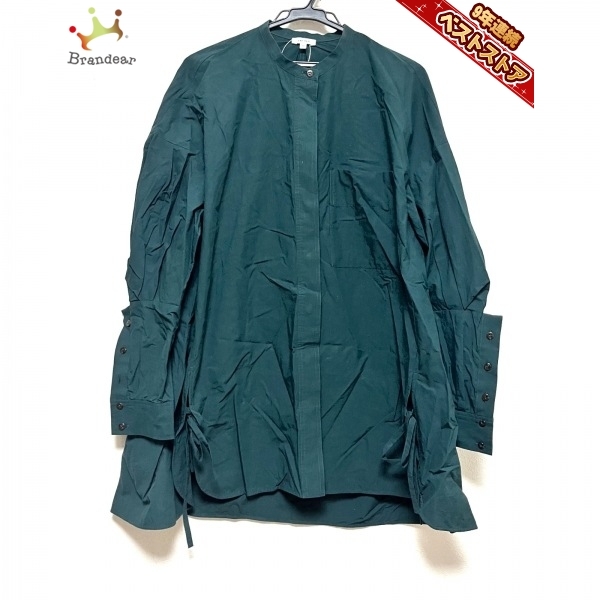 エンフォルド ENFOLD 長袖シャツブラウス サイズ38 M - ダークグリーン レディース トップス