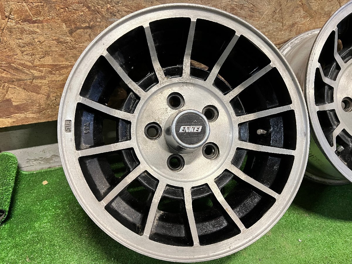 希少 旧車 当時物 ENKEI エンケイ バハ バッハ 14インチ 6J +4 / 7J +7 