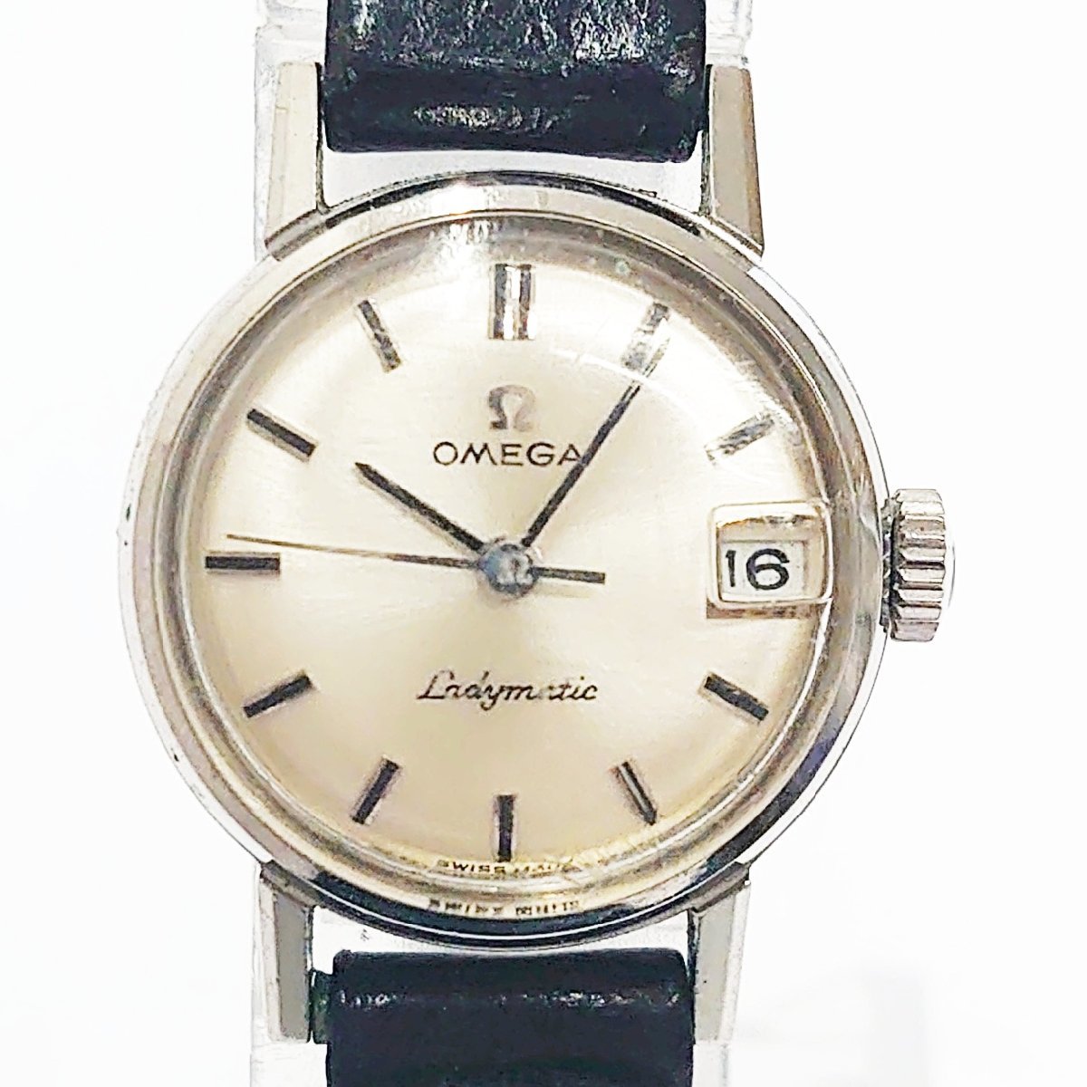 1円スタート】【アンティーク】OMEGA オメガ レディーマティック SS×革