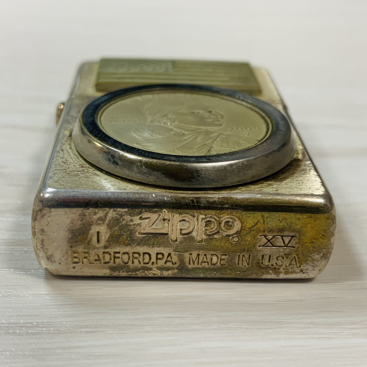 ZIPPO ジッポ LIBERTY IN GOD WE TRUST 2000 コイン貼り(Zippo)｜売買 