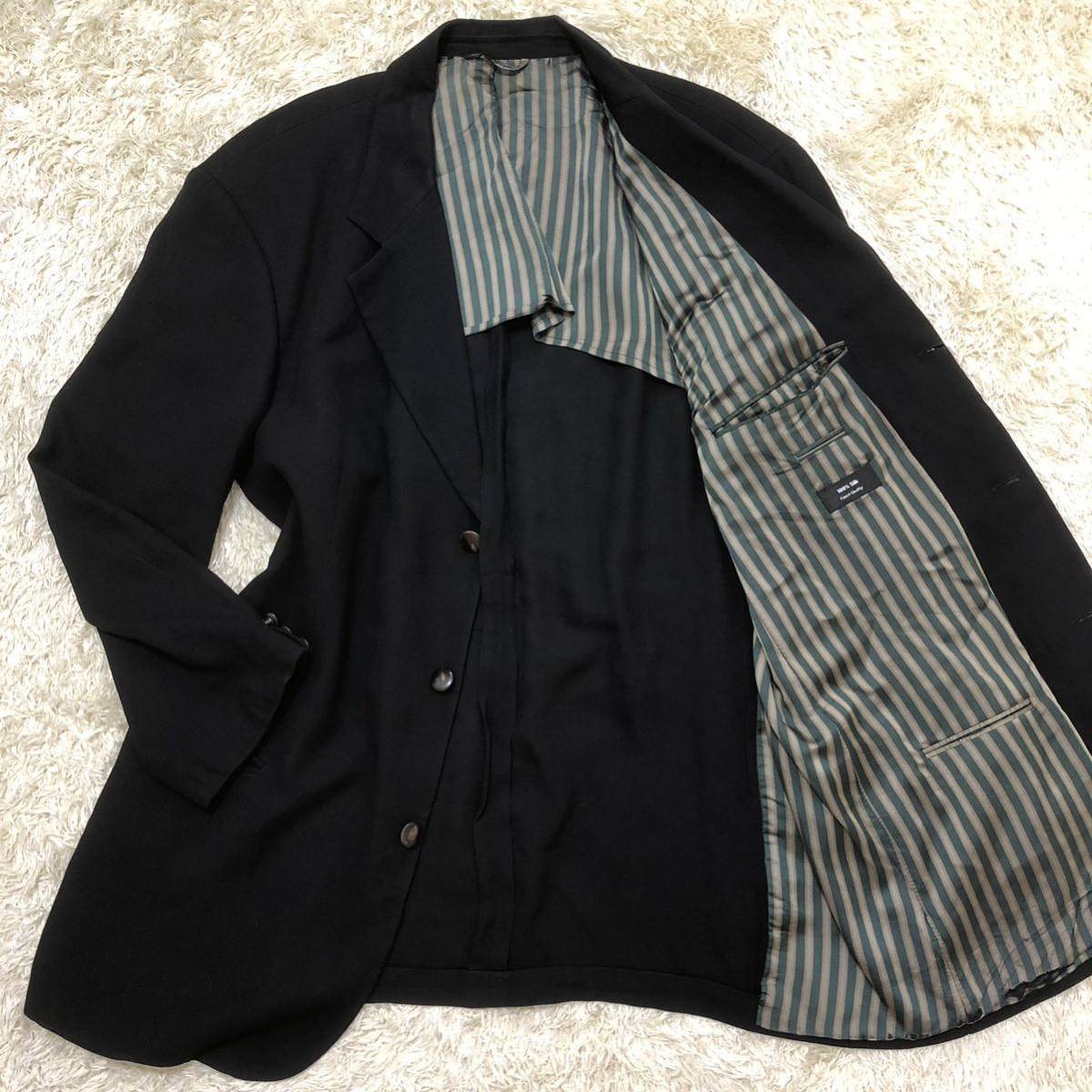 超希少3XL!!ヒューゴボス【至高のシルク100%】HUGO BOSS テーラード 