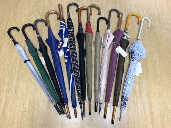 S706】傘 大量 まとめ売り 13本セット（未使用11点）ワンタッチ式7本