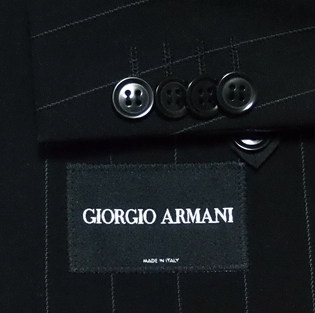 GIORGIO ARMANI 専用最高級黒ラベルジョルジオアルマーニ セットアップ
