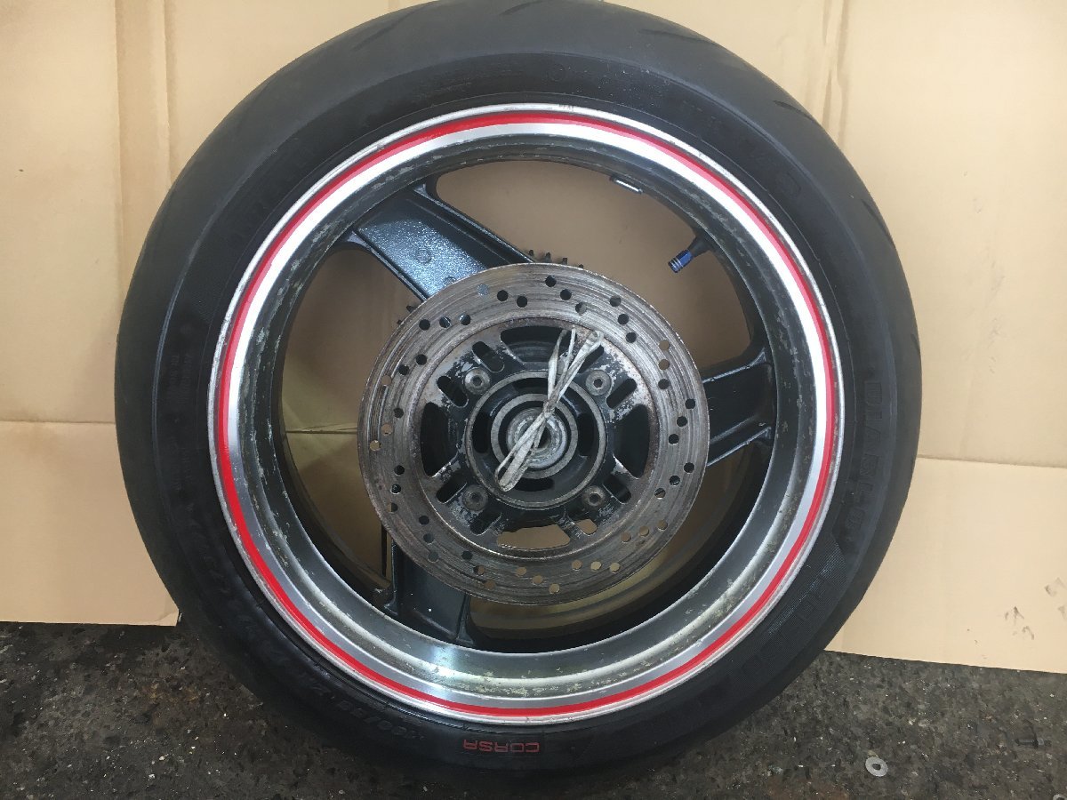 Kawasaki ZZR1100 ZX-11 ZXT10D リアホイール ディスク付 レストア