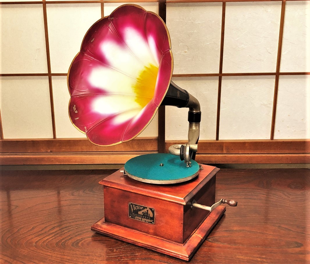 値下げVictor Talking Machine Co. スタイル78 蓄音機 ビクタートーキングマシン 蓄音機】 動作品 収蔵放出 Victor Talking