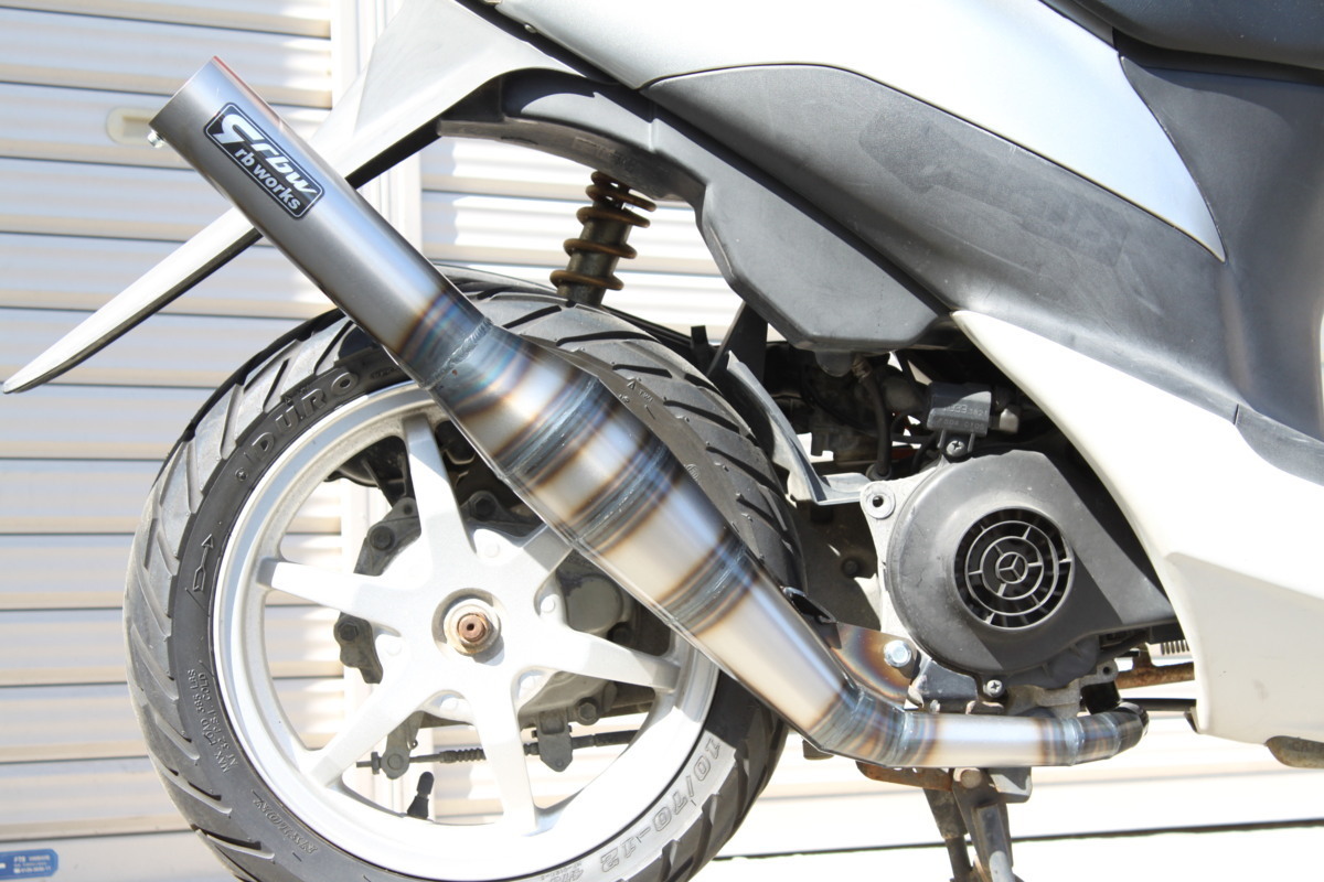 rb works製 レッツⅡ&ZZ用チャンバー 錆有りrb-works レッツ2