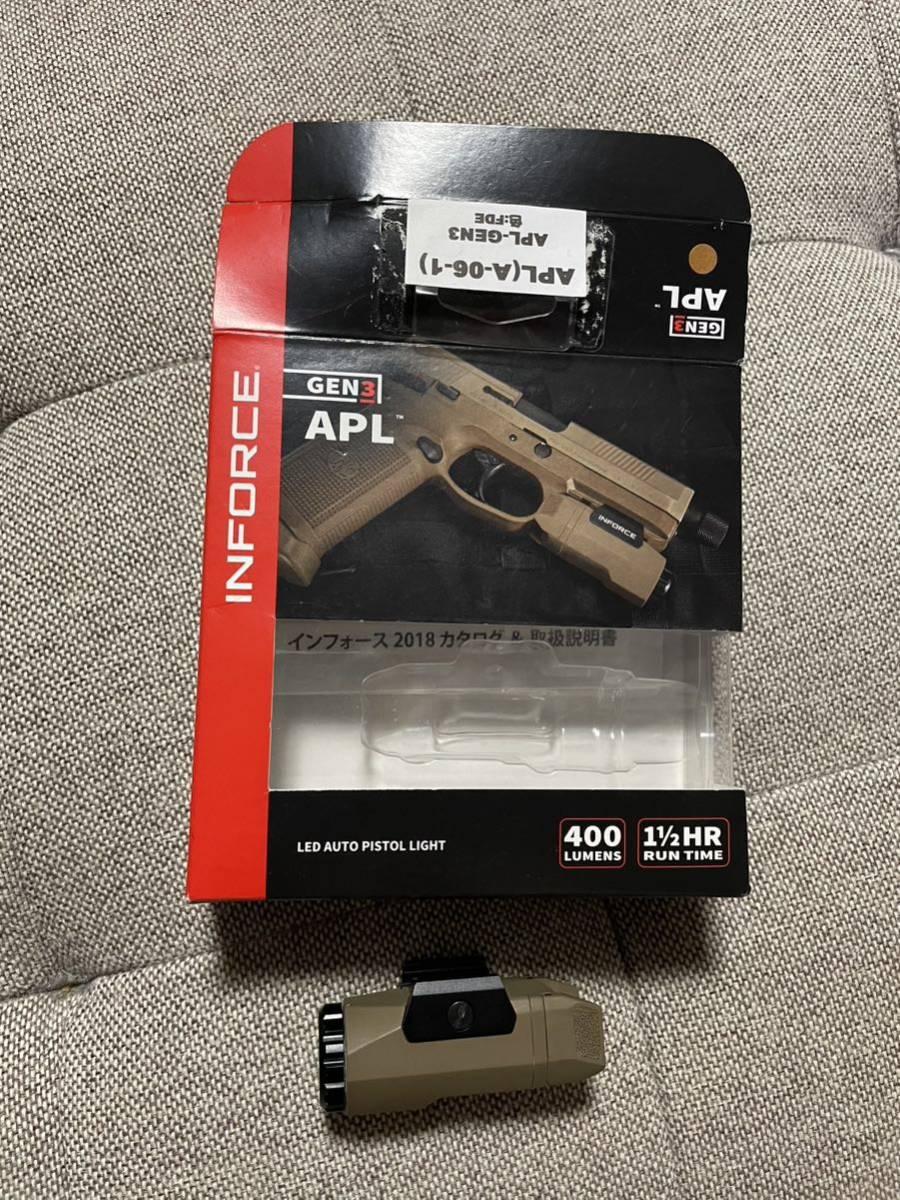 INFORCE APL GEN3 タンカラー TAN ウェポンライト 実物 INFORCE APL