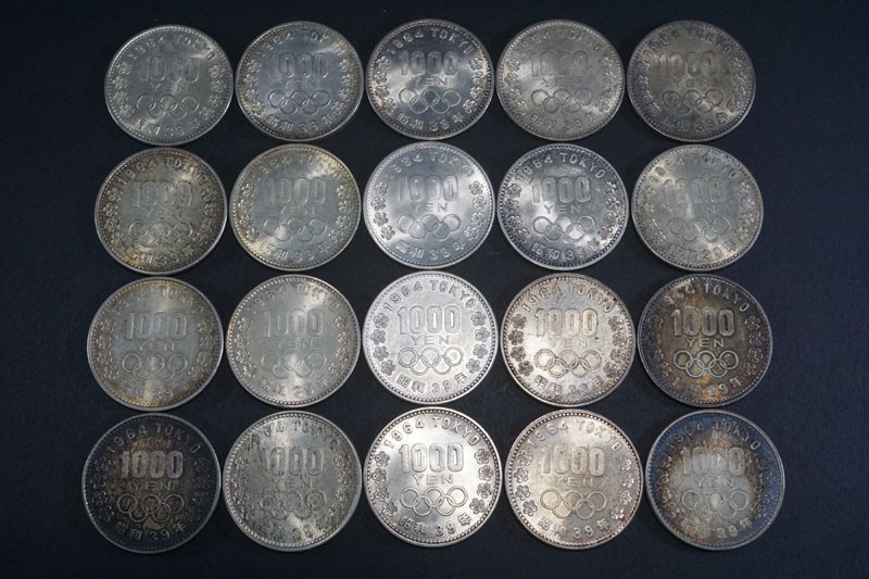 455)日本貨幣 1964年東京オリンピック記念1000円銀貨 20枚 額面20000円