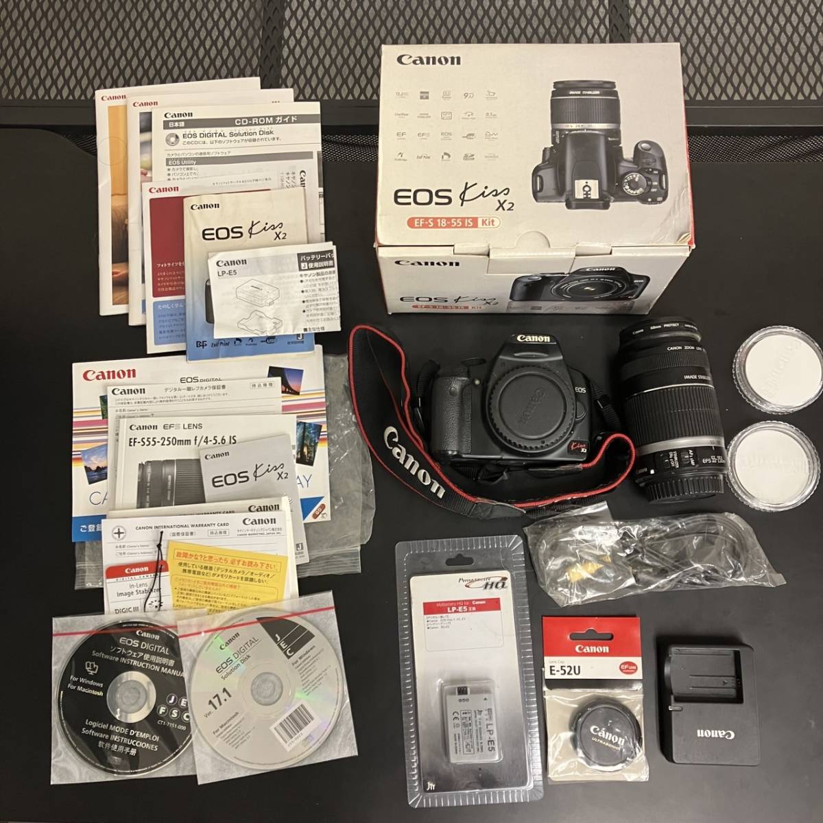 ❤️初心者おすすめ❤️Canon EOS Kiss X2❤️レンズ交換不要❤️ きなこ様専用】レンズx2 フラッシュ1 EOS X2 Kiss 美品オマケ付☆初心者