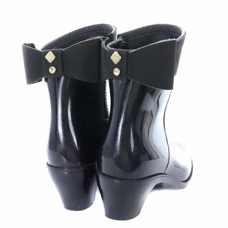 トッカ 通販 レイン ブーツ リボン 黒 トッカ TOCCA 19AW レインブーツ
