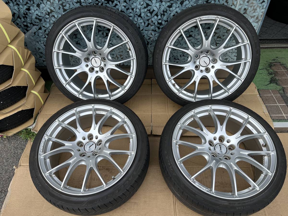 RAYS HOMURA 2×7 19インチ 8J +48 114.3 5穴/グッドイヤーEAGLE 225 