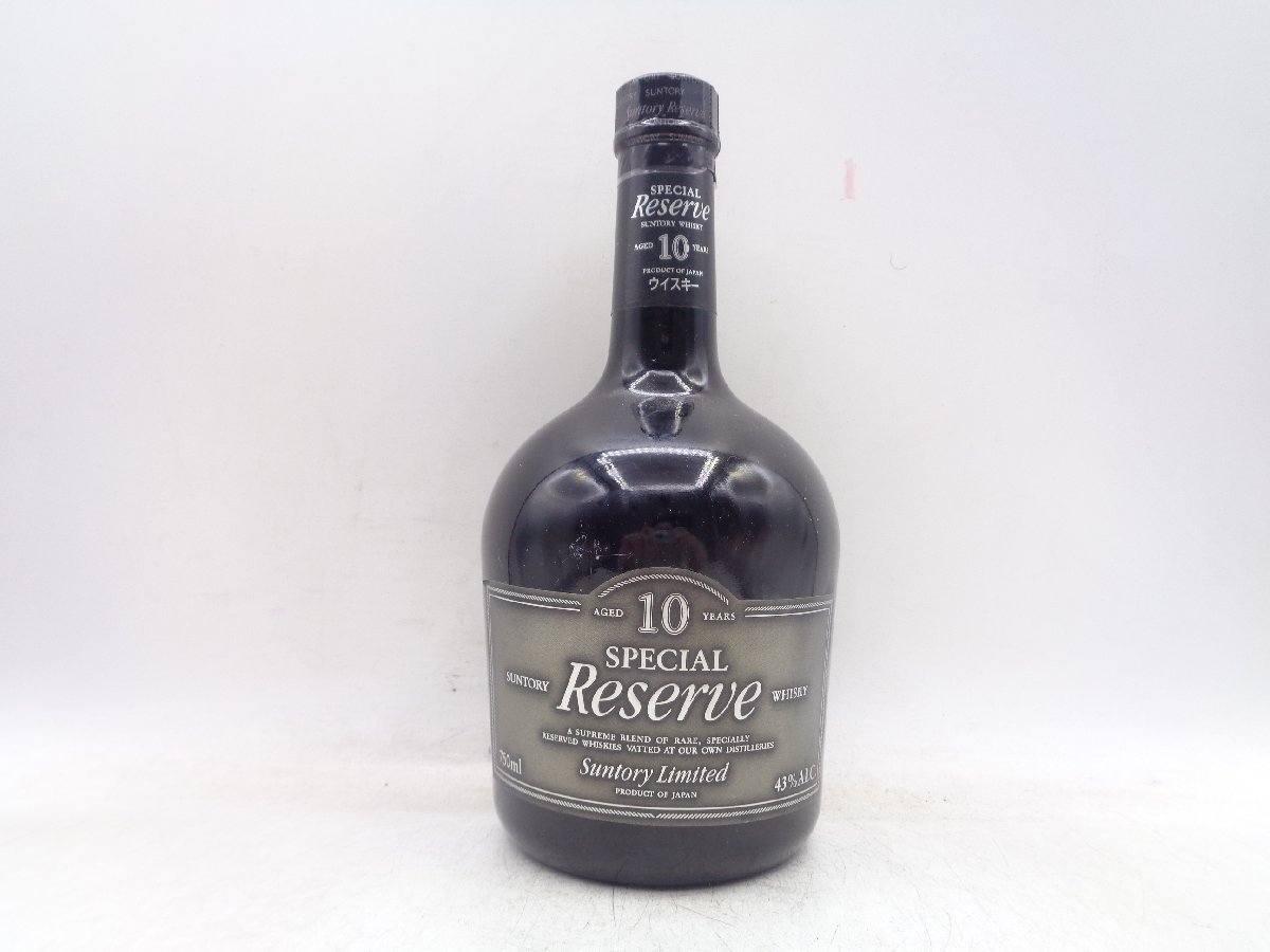 【同梱OK商品】SUNTORY WHISKY RESERVE 10年 サントリー ウイスキー スペシャル リザーブ 国産 750ml 43％ 未開封 古酒 F81092 10年 サントリー Suntory SPECIAL WM03 10年ウイスキー