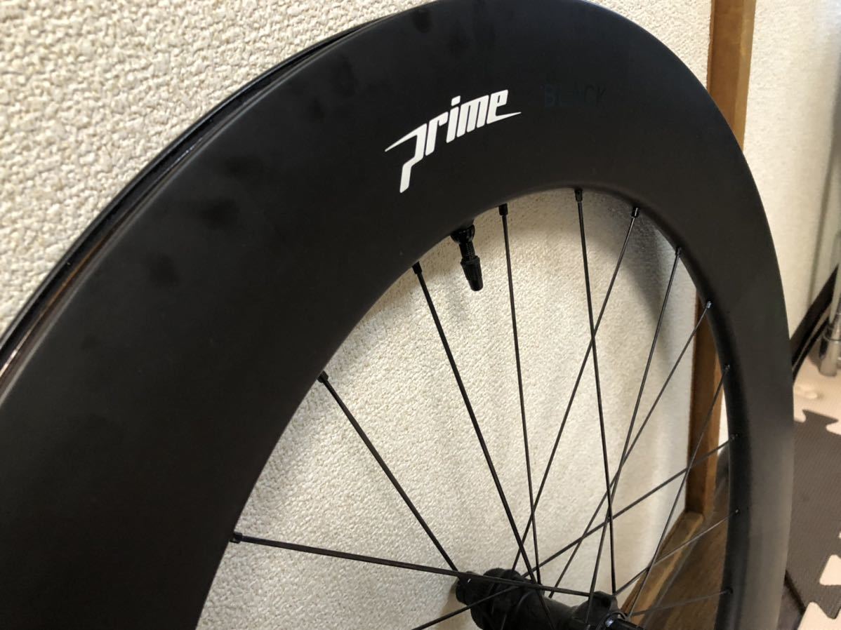 prime blackedition 85mmカーボンホイール 自転車、サイクリング