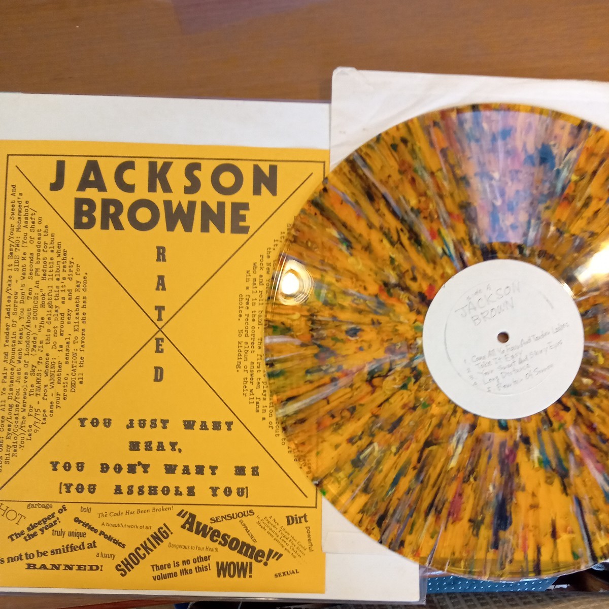 Jackson Browne rated ジャクソン・ブラウン splatter スプラッター 