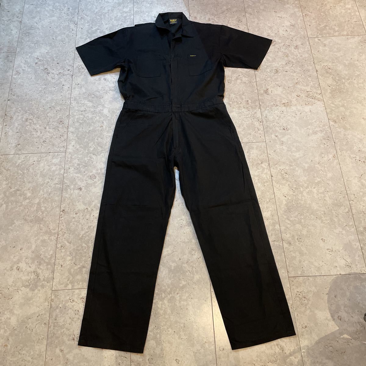 Lサイズ 良好 オシュコシュ OSHKOSH 半袖つなぎ オールインワン つなぎ 作業着 オーバーオール 黒 ブラック