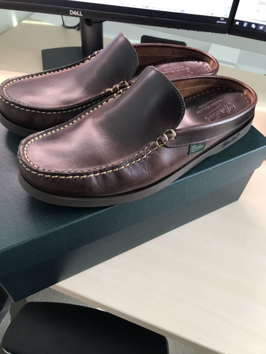 パラブーツ スリッポン PARABOOT ♪パラブーツ♪ローファー 革靴 AMERICAメンズ 【Paraboot】バハマ パラブーツ スリッポン ローファー ネイビー UK6 ts202201