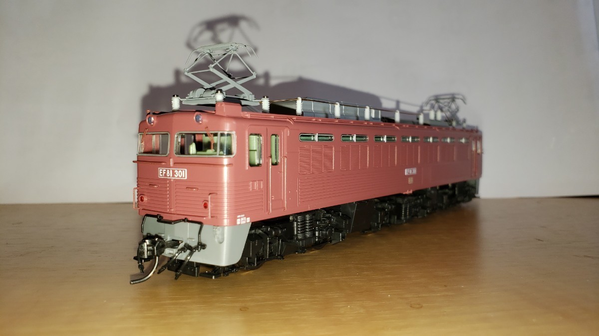 トミックス　HO-131 国鉄EF81 300(一次形、ローズ)　加工品