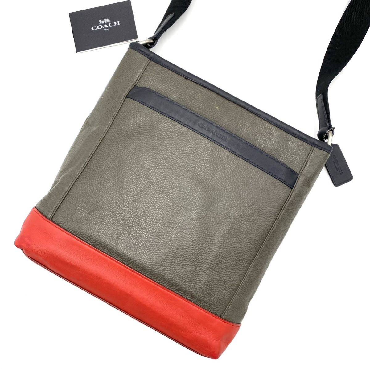 1円〜【入手困難品】定価16万円 コーチ COACH ショルダーバッグ ボディ