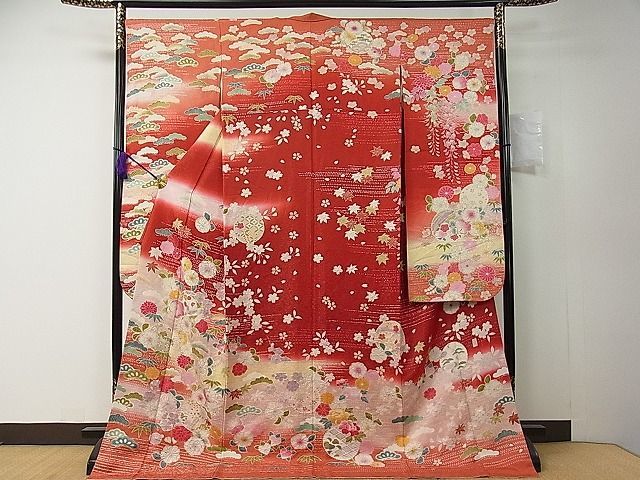 平和屋着物□越後十日町の一流染匠 桐屋・翠山工房 振袖 辻が花 絞り