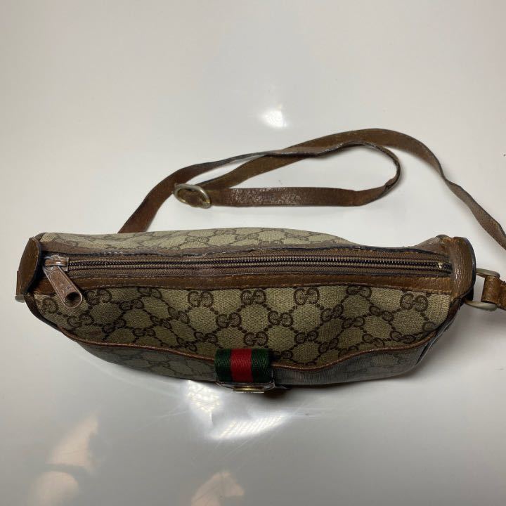 GUCCI 1円 オールドグッチ グッチ ヴィンテージ シェリーライン GG柄