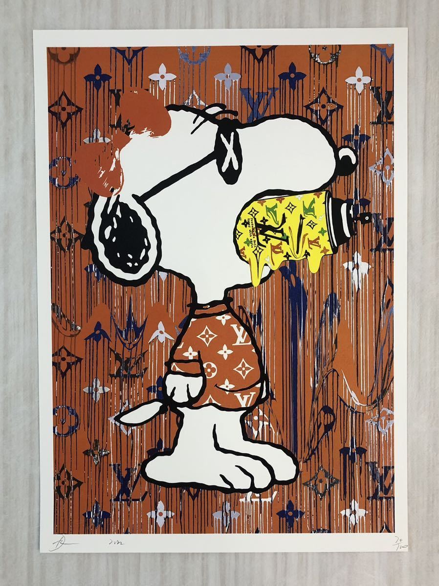 DEATH NYC【数量限定】限定アートポスター スヌーピー SNOOPY KAWS 