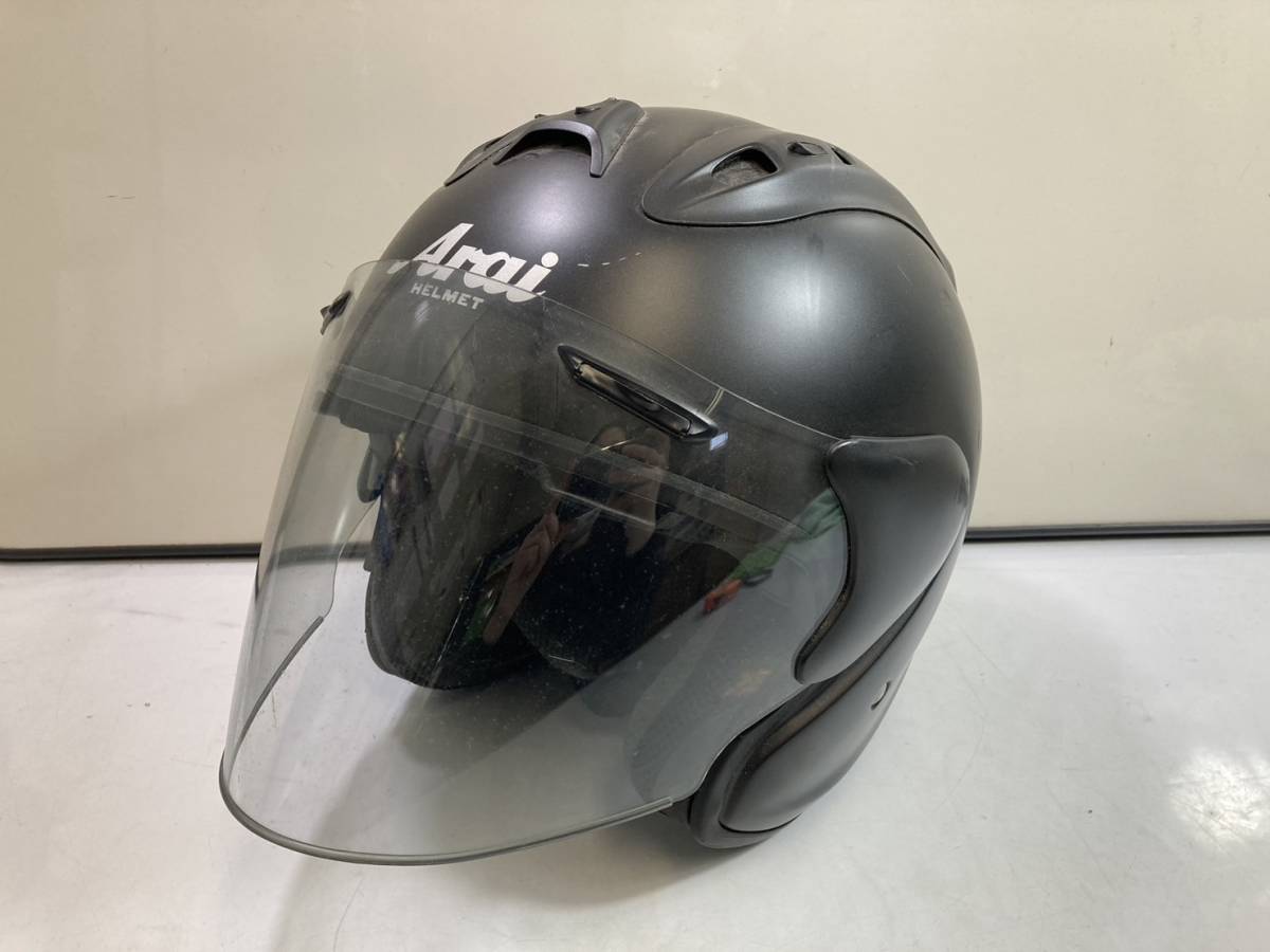 正規品，100%新品】 （5-70）Arai ヘルメット アライ 黒 57-58cm