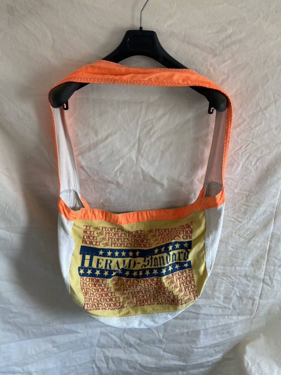 ニュースペーパーバッグ 60s 70s ビンテージ ニュースペーパーバッグ