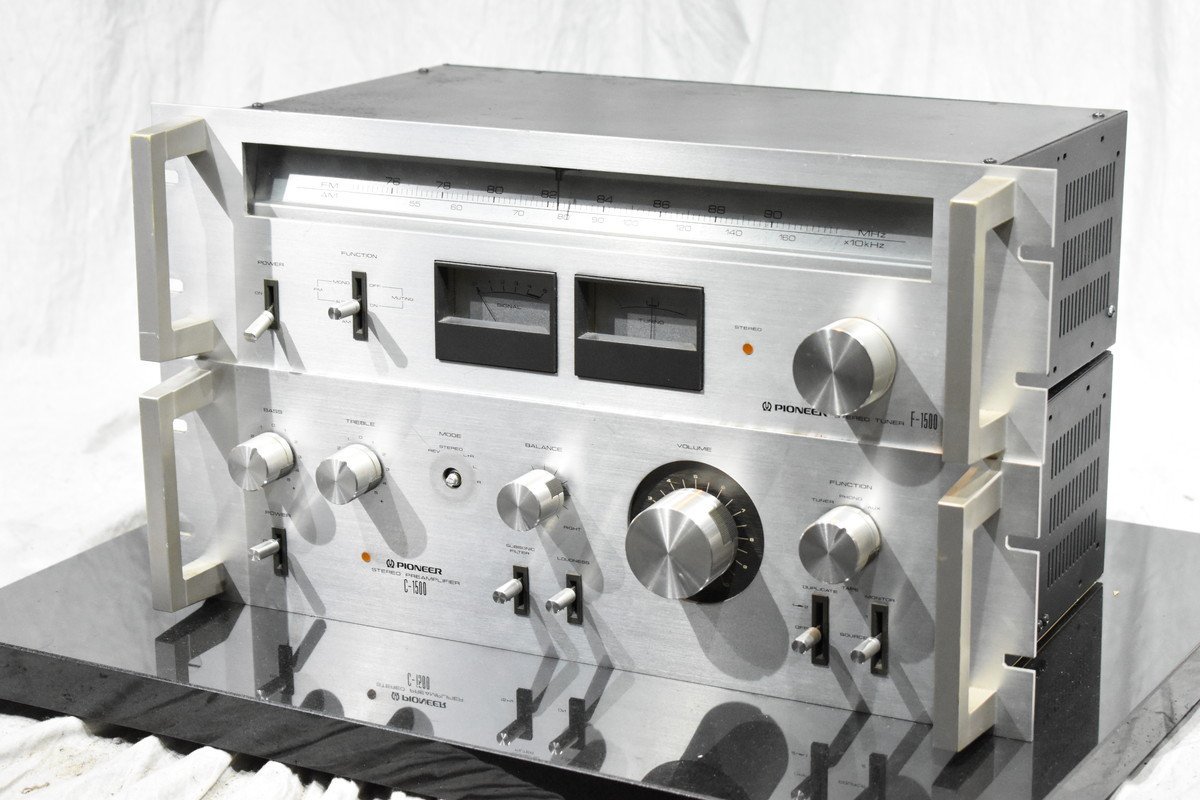【現状渡し品】Pioneer C-1500 F-1500 プリアンプ チューナー セット パイオニア