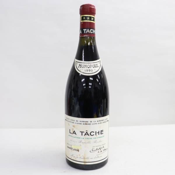 DRC LA TACHE（ラ ターシュ）1990 13.7％ 750ml ※ラベル、キャップ劣化 S23E010004