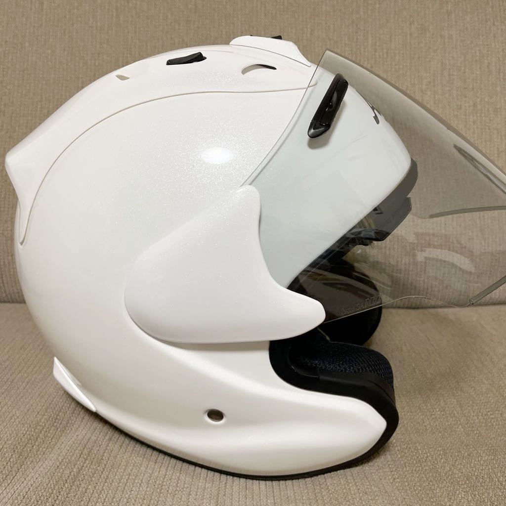 送料無料！アライ ジェットヘルメット MZ サイズM 57.58cm グラス 