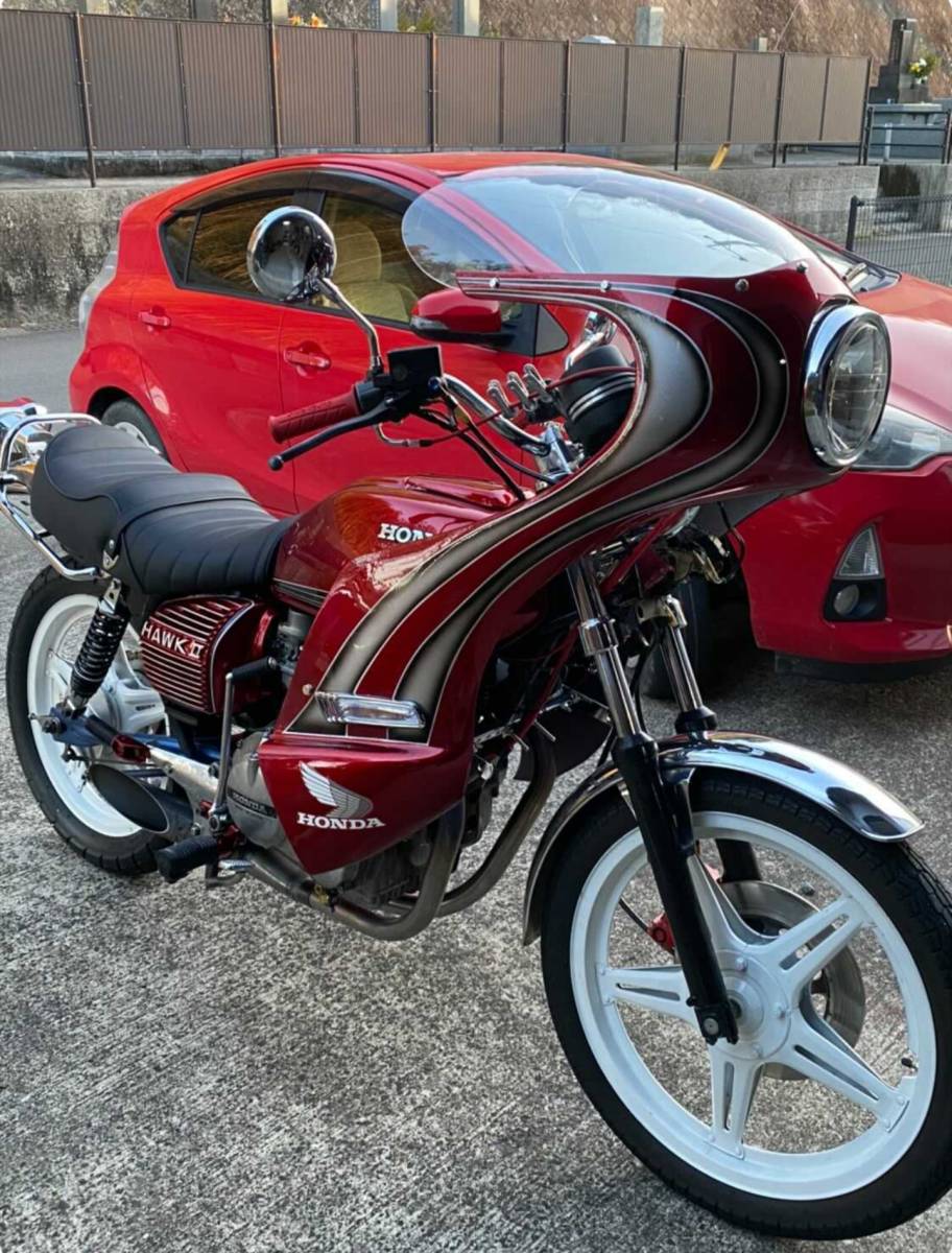 送料無料　ホンダウィングマークステッカー左右セット　CBX400F　青/白1型カラー HONDA ステッカー ウイング 純正品 左右SET&frasl;ホンダ パステルロード