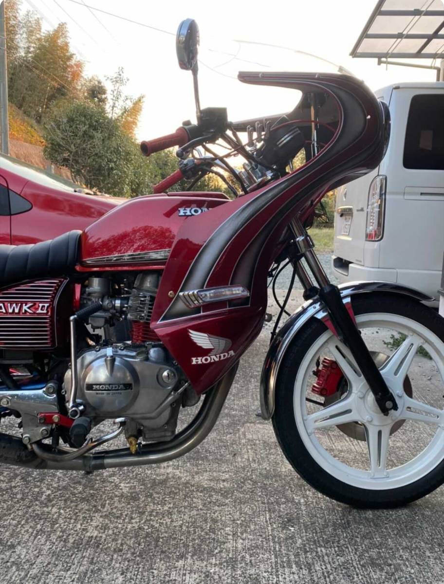 送料無料　ホンダウィングマークステッカー左右セット　CBX400F　青/白1型カラー HONDA ステッカー ウイング 純正品 左右SET&frasl;ホンダ パステルロード