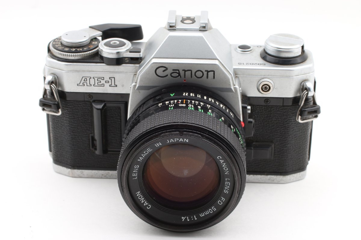【セール，限定SALE】 必見 Canon キヤノン AE-1 シルバー 一眼レフ フィルムカメラ NEW FD NFD 50mm f/1.4 レンズ 現状品(キヤノン)｜売買されたオークション情報、yahooの商品情報をアーカイブ公開 - オークファン マニュアルフォーカス