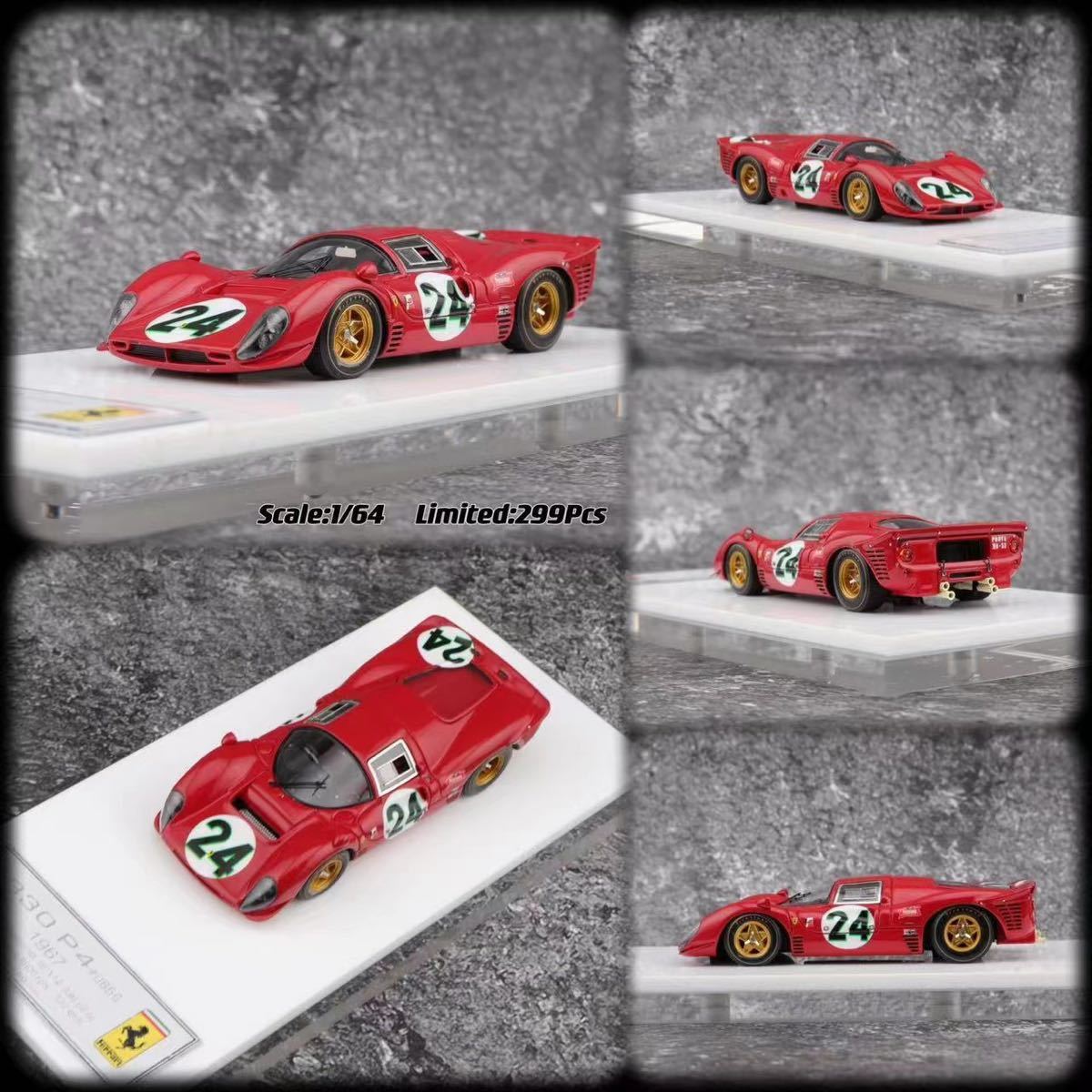 人気定番，格安 1/64 DMH フェラーリ Ferrari 330P4 24# 赤(乗用車)｜売買されたオークション情報、yahooの商品情報をアーカイブ公開 - オークファン 乗用車