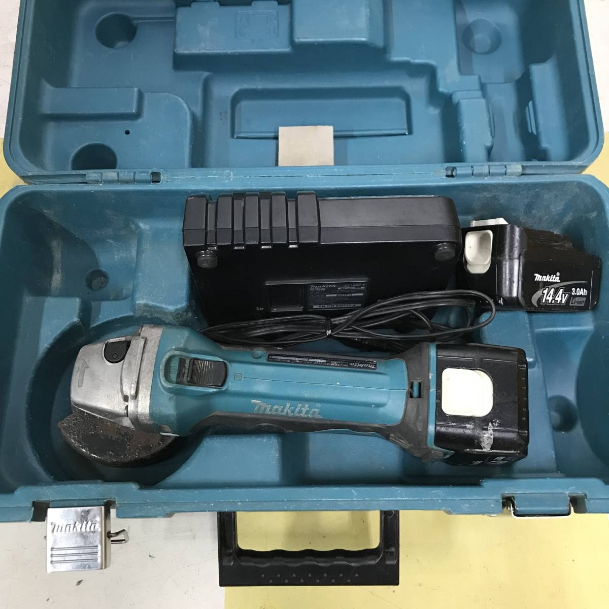 セール，人気セール sp978 makita マキタ GA400D 充電式ディスクグラインダ 14.4V3.0Ahバッテリー&times;2+充電器 ケース(ディスクグラインダー)｜売買されたオークション情報、yahooの商品情報をアーカイブ公開 - オークフ ディスクグラインダー